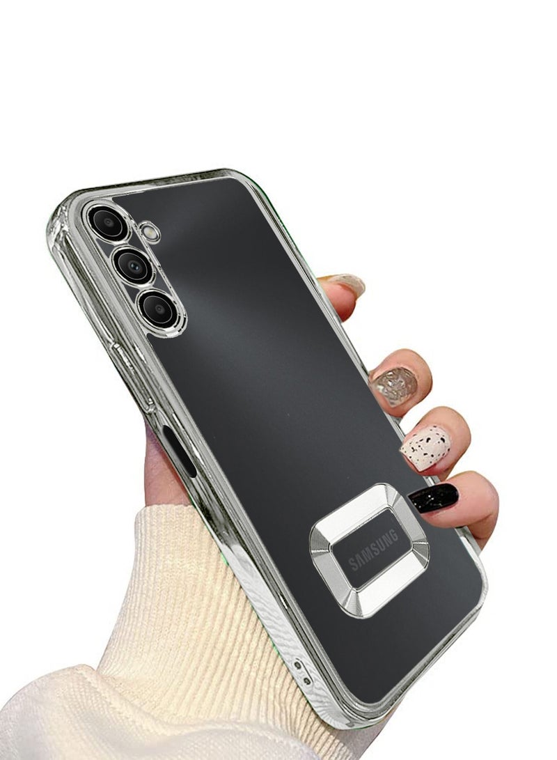 Wtech Samsung Galaxy A05s 4G 2023 Shockproof Luxury Plating Hybrid PC Case Cover - Silver - Image 2