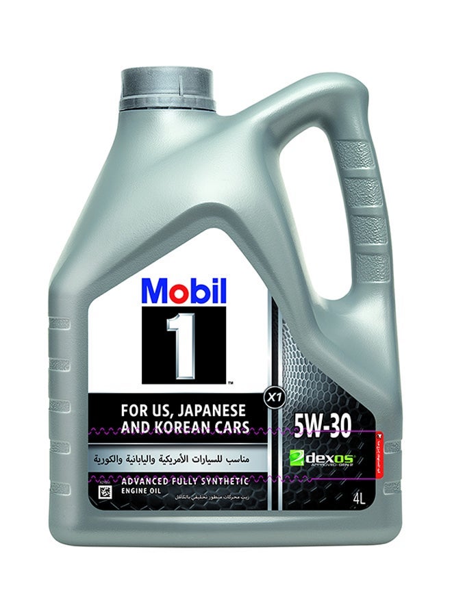 mobil 1 Advanced Full Synthetic Motor Oil 5W-30 4L & ENGINE OIL FILTER Peugeot 301 - 3008 - 5008 - 508 / Citroën C-Elysée - C5 - C4 / DS7 / Opel Grand Land / Mini Cooper R56 2006-2013  - Made In France Bundle - Image 2