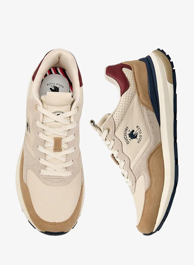 دوتشيني Men Logo Print Lace-Up Ankle Sneakers