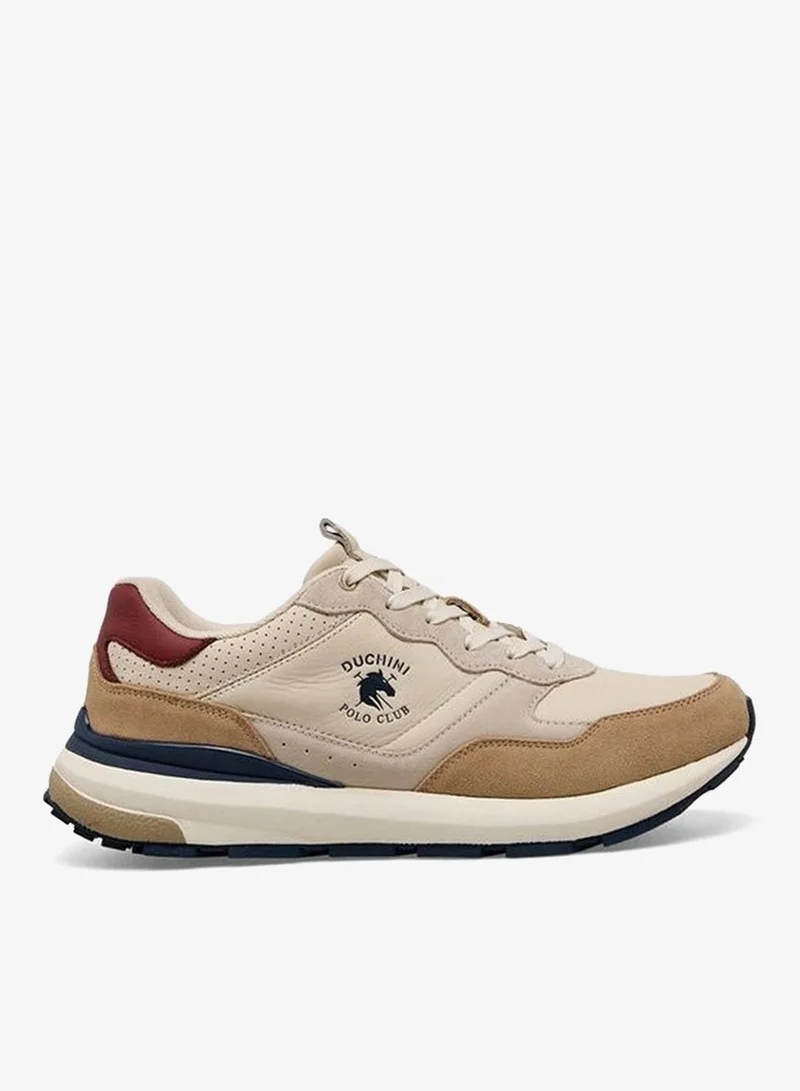 دوتشيني Men Logo Print Lace-Up Ankle Sneakers