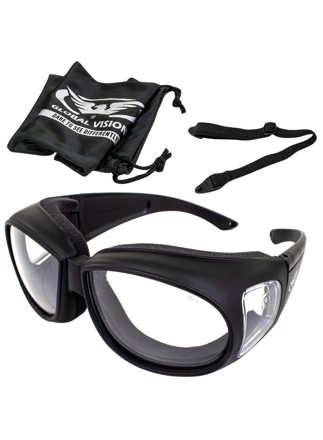 Global Vision نظارات أمان للدراجات النارية من أوتفتر 24 ساعة مع عدسات فوتوكروميك ANSI Z87.1+ - Image 1