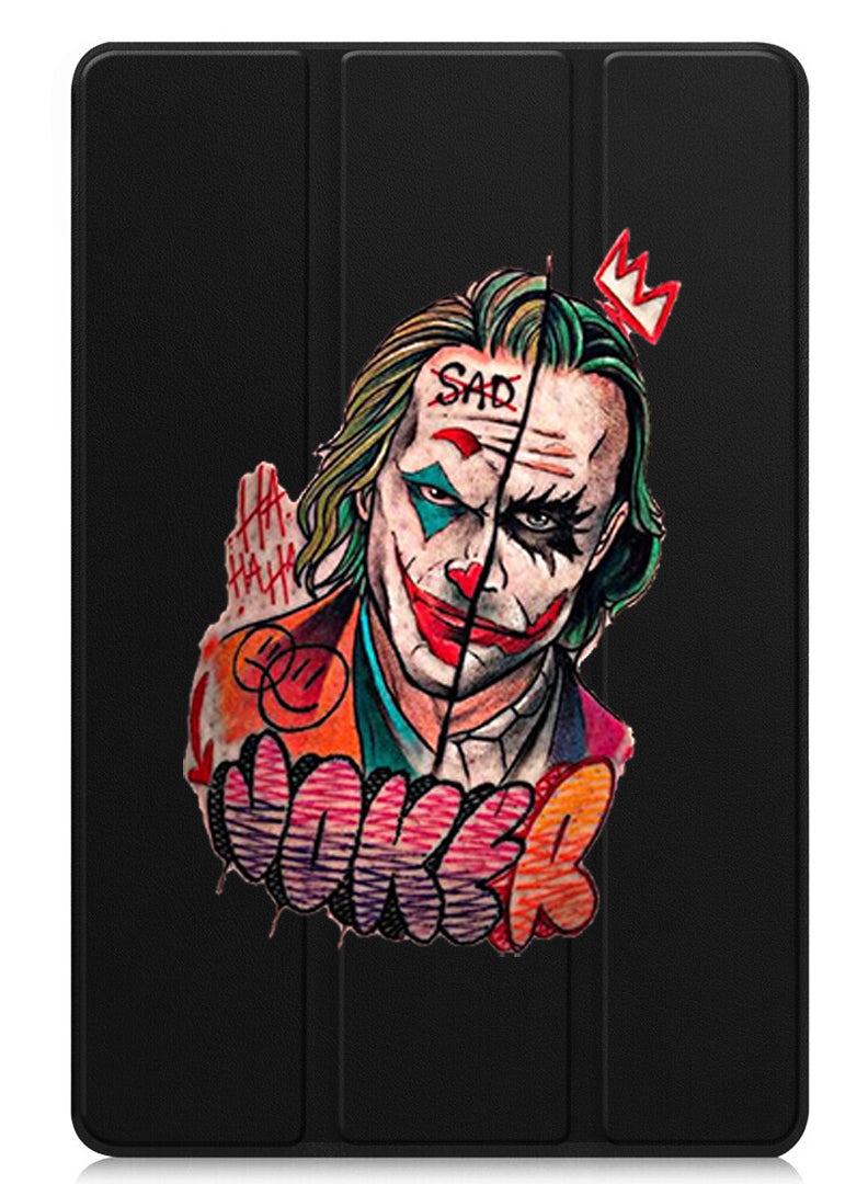 Protective Flip Case For Apple iPad mini 7th Generation (A17 Pro 2024 / Mini 6 2021 6th Generation) With Trifold Stand Auto Wake Sleep Shockproof Cover Joker