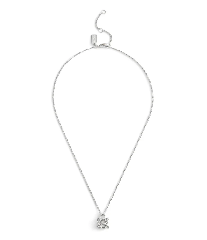 Coach Signature Tea Rose Handbag Pendant Necklace