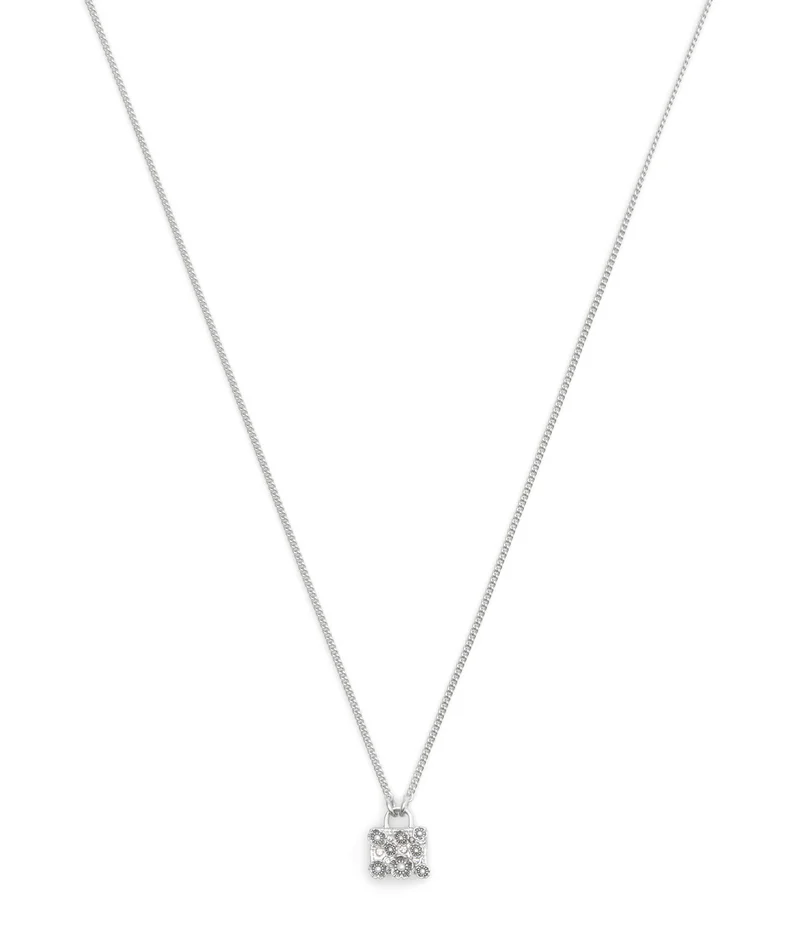 Coach Signature Tea Rose Handbag Pendant Necklace
