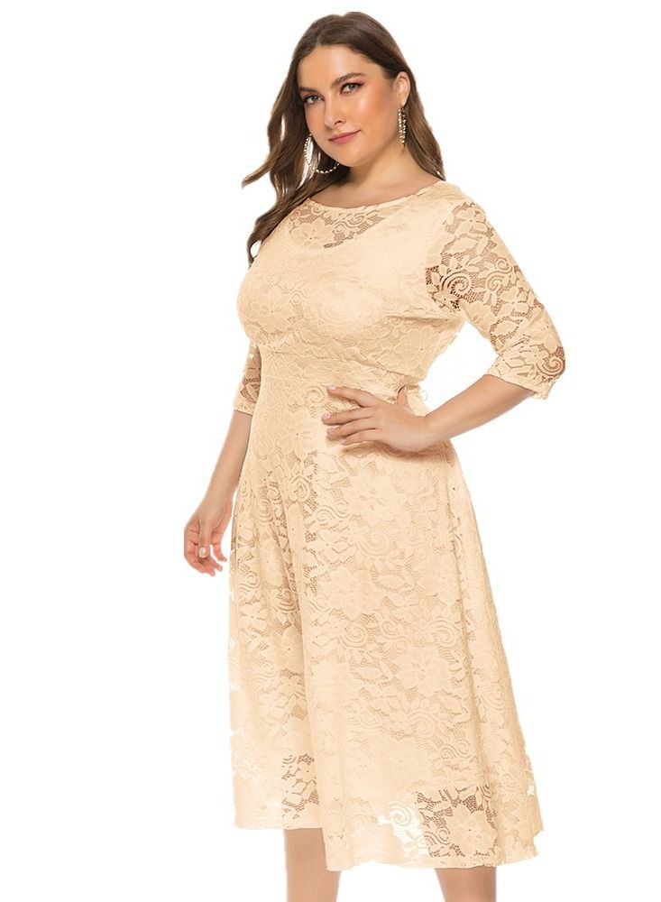 Loquat Women's Large Hollow Lace Pocket Dress  - Image 2
