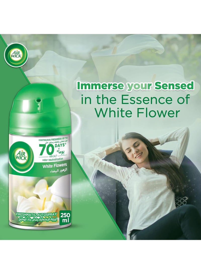 أير ويك بخاخ معطر فريشماتيك أوتوسبراي برائحة الزهور البيضاء 250 مل - Image 3