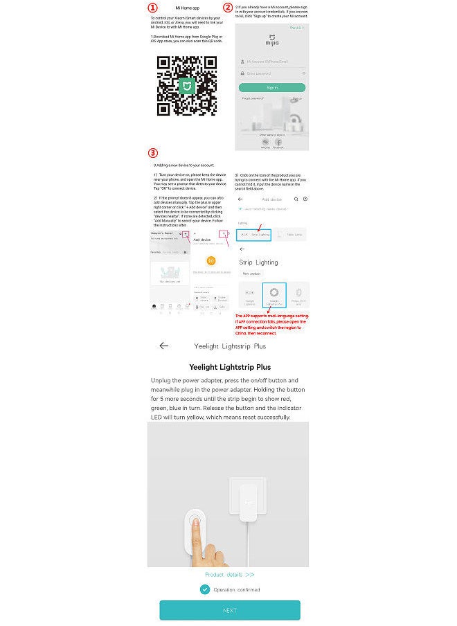 Yeelight Smart Color LED Light Strip Works With Apple HomeKit Alexa Google SmartThings