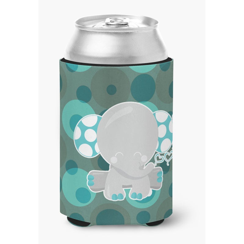 Caroline's Treasures ""Caroline's Treasures Polkadot Naptime Elephant Can or Bottle Hugger  Can Hugger  Multicolor"" 