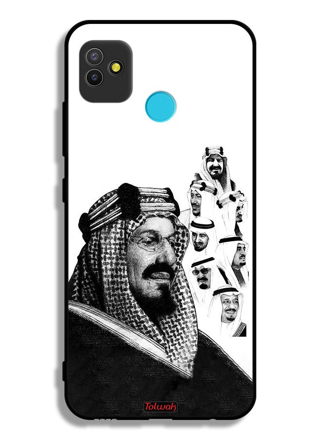 Tolwak Tecno Pop 5 Protective Case Cover Kings Of Saudi Arabia BW Poster Art  - Image 2