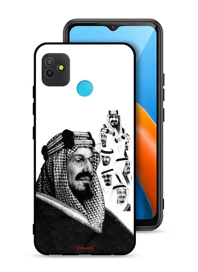Tolwak Tecno Pop 5 Protective Case Cover Kings Of Saudi Arabia BW Poster Art  - Image 1