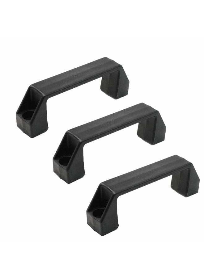 XMHF 3Pcs Plastic Grab Handle Door Handle 8mm Mounting Hole for Entry Door Assist Bar RV Black - Image 1