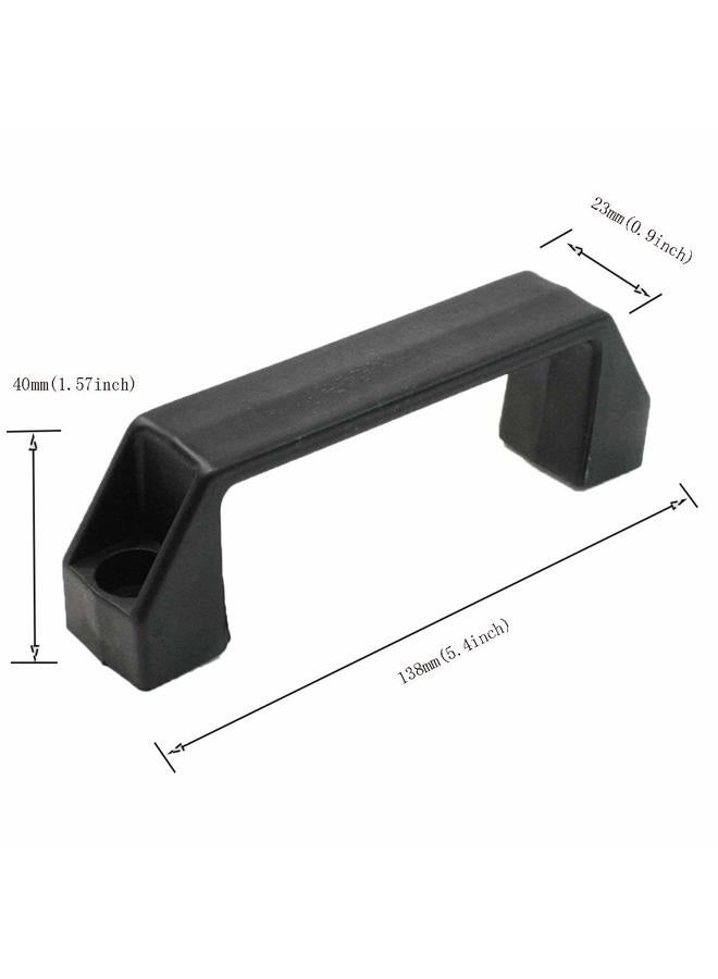 XMHF 3Pcs Plastic Grab Handle Door Handle 8mm Mounting Hole for Entry Door Assist Bar RV Black - Image 3