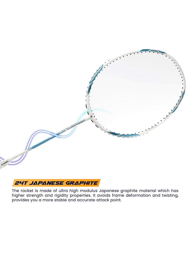Apacs Asgardia Control (73 grams Ultra Lightweight) Made in Vietnam | Japanese Graphite Unstrung Badminton Racket with Full Cover | G2-4 1/8 inches  - Image 4
