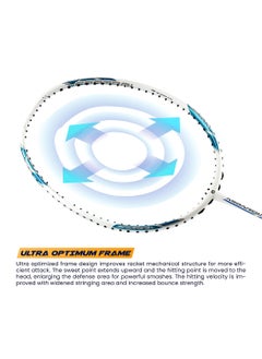 Apacs Asgardia Control (73 grams Ultra Lightweight) Made in Vietnam | Japanese Graphite Unstrung Badminton Racket with Full Cover | G2-4 1/8 inches  - Image 2