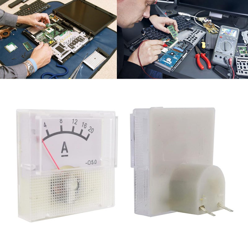 Analog Panel Ammeter DC 0 20A Mechanical Current Meter With Pointer - Image 3
