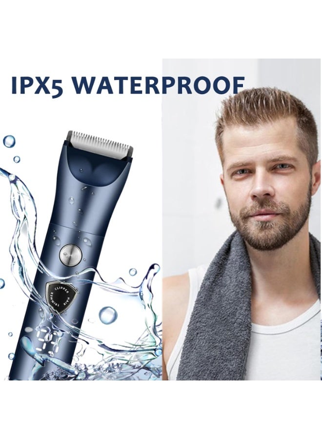 DOSCHER 5-in-1 Body Grooming Kit for Men – Electric Razor with Nose Hair & Beard Trimmer, 3-Speed Shaver, Waterproof, USB Rechargeable, LED Display, Portable Groomer for Travel and Home Use - Image 3