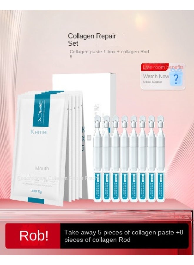 قناع الكولاجين المرطب والمجدد لتهدئة الاحمرار والبشرة الحساسة، 5 أوراق/علبة - Image 2