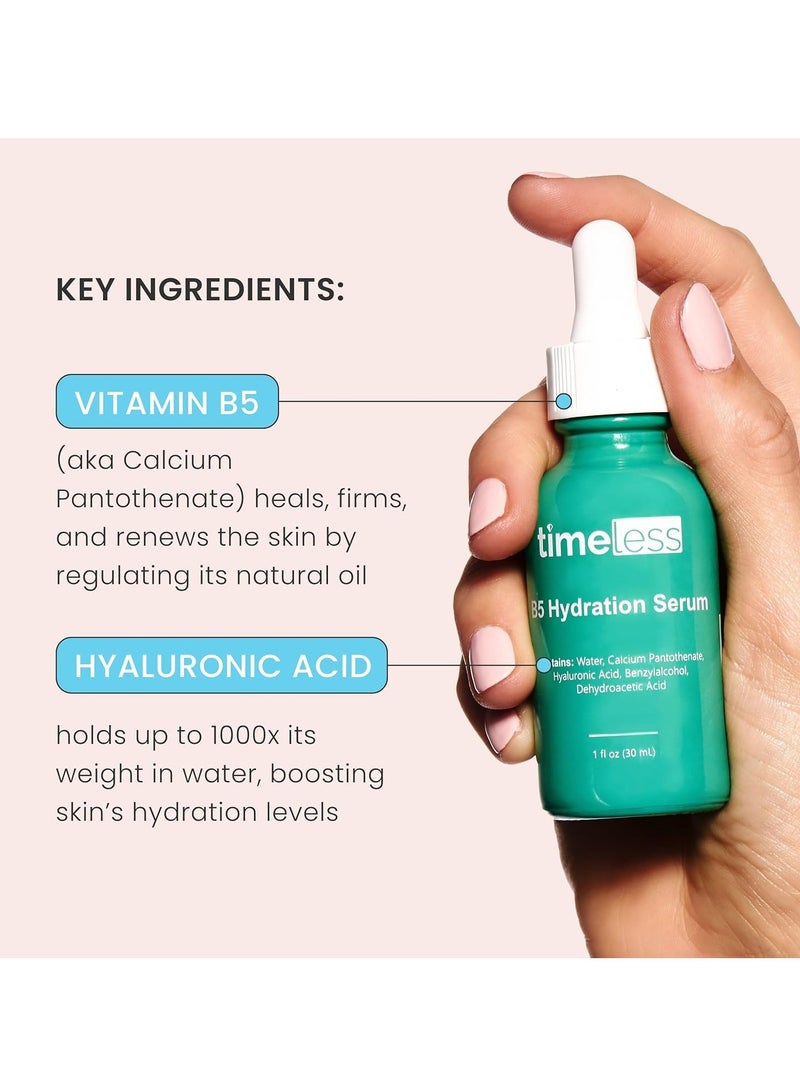 تايمليس مصل فيتامين ب 5 مع حمض الهيالورونيك + 5٪ حمض الهيالورونيك، من تايملس سكين كير، للنساء، دهنية، كل الأنواع، حساس - Image 4