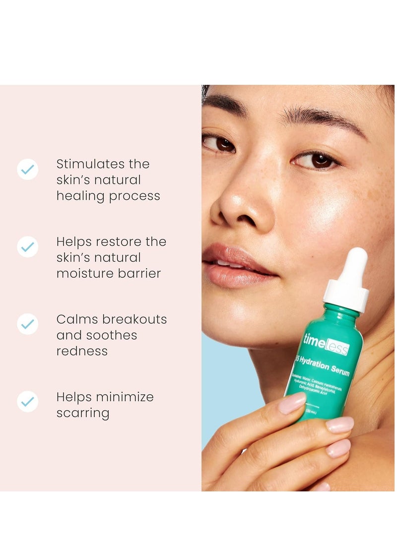 تايمليس مصل فيتامين ب 5 مع حمض الهيالورونيك + 5٪ حمض الهيالورونيك، من تايملس سكين كير، للنساء، دهنية، كل الأنواع، حساس - Image 3