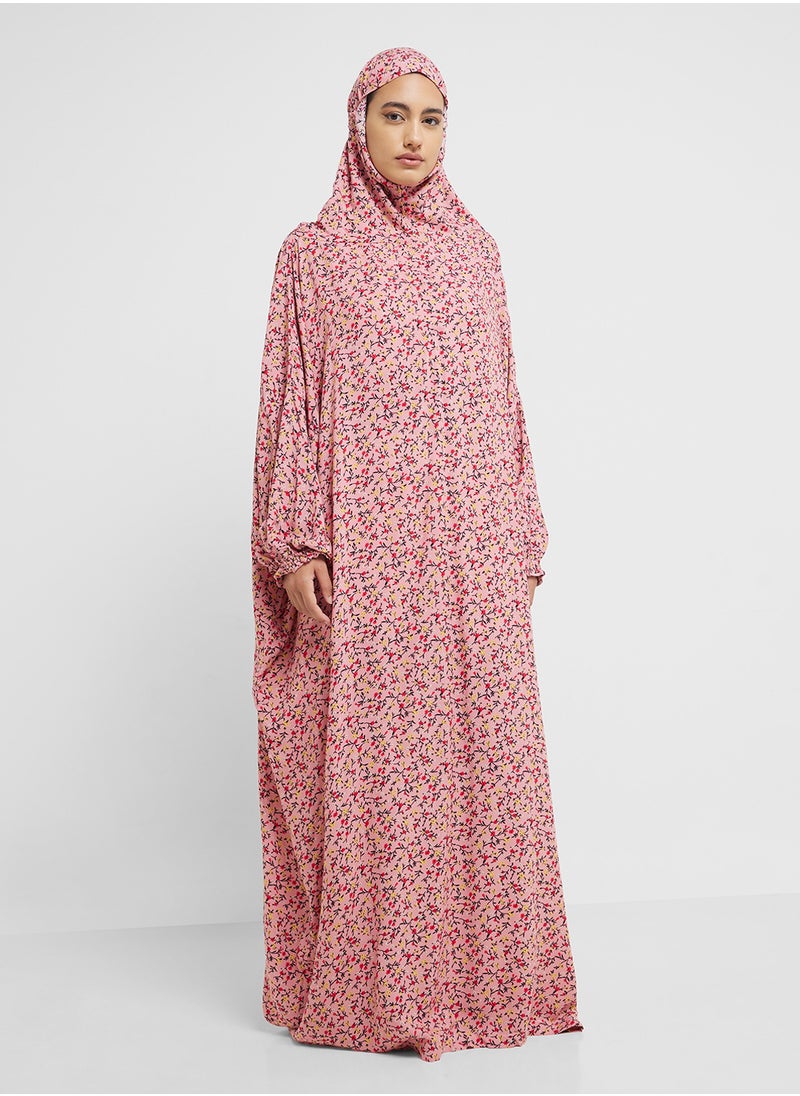hayas closet Hooded Printed Prayer Dress  - Image 4