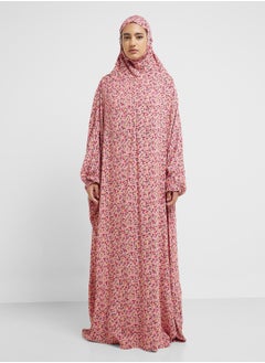 hayas closet Hooded Printed Prayer Dress  - Image 1