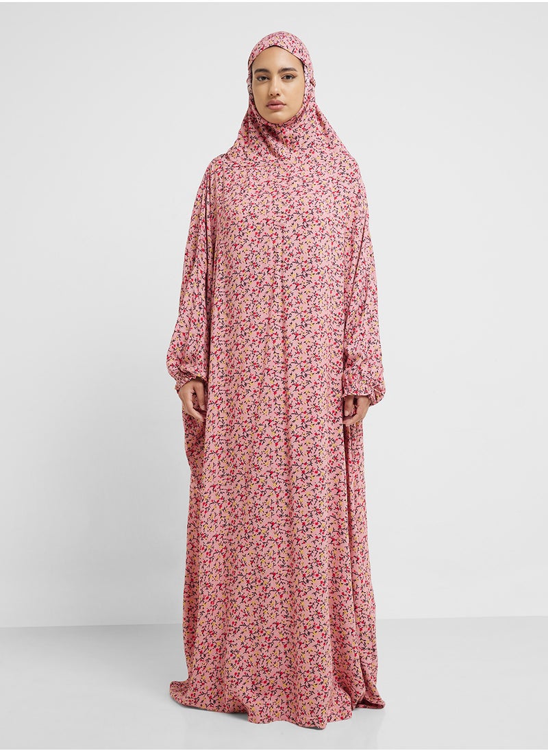 hayas closet Hooded Printed Prayer Dress  - Image 1