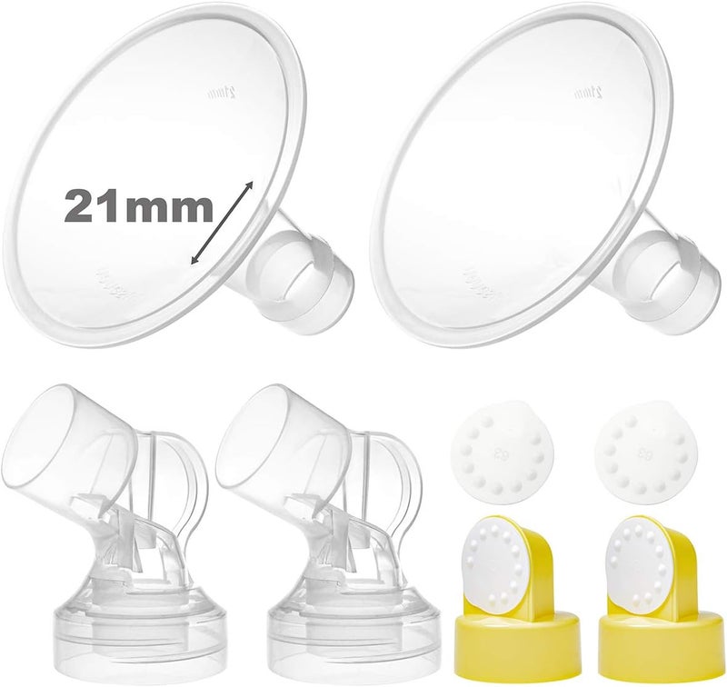 Nenesupply GentleFit Pump Parts 21mm Compatible with Medela Breastpump - Image 1
