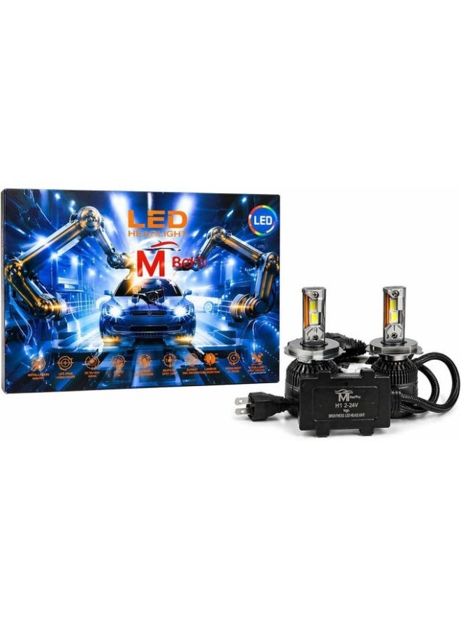 MT High Brightness LED Car Headlight, Energy Saving and Waterproof LED Headlight, Durable and Long-Lasting, Advanced Car Lighting Solution and Fog Lights for Driving and Safety H7 - Image 4