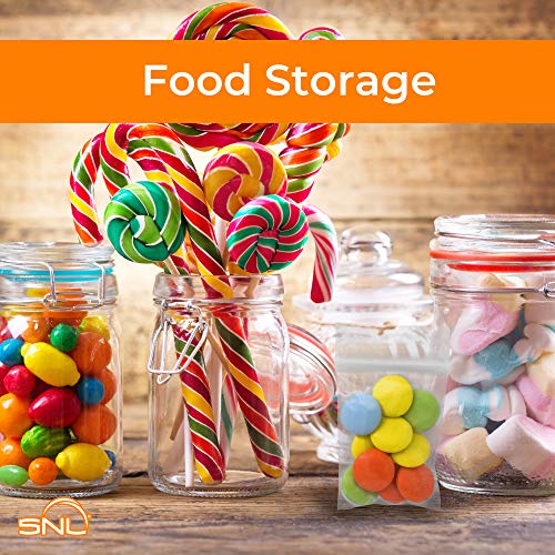 SNL Quality Zipper Lock Reclosable Clear Disposable Plastic Bags, Strong | Assorted Small Bag Sizes - 1.5" X 2", 2" X 3", 3" X 4", 4" X 6" - 2 MIL - 400 Bags - Image 2