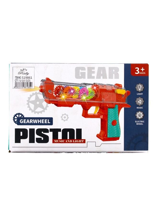 Rally Electric Transparent Gear Pistol With Music And Light - Image 1