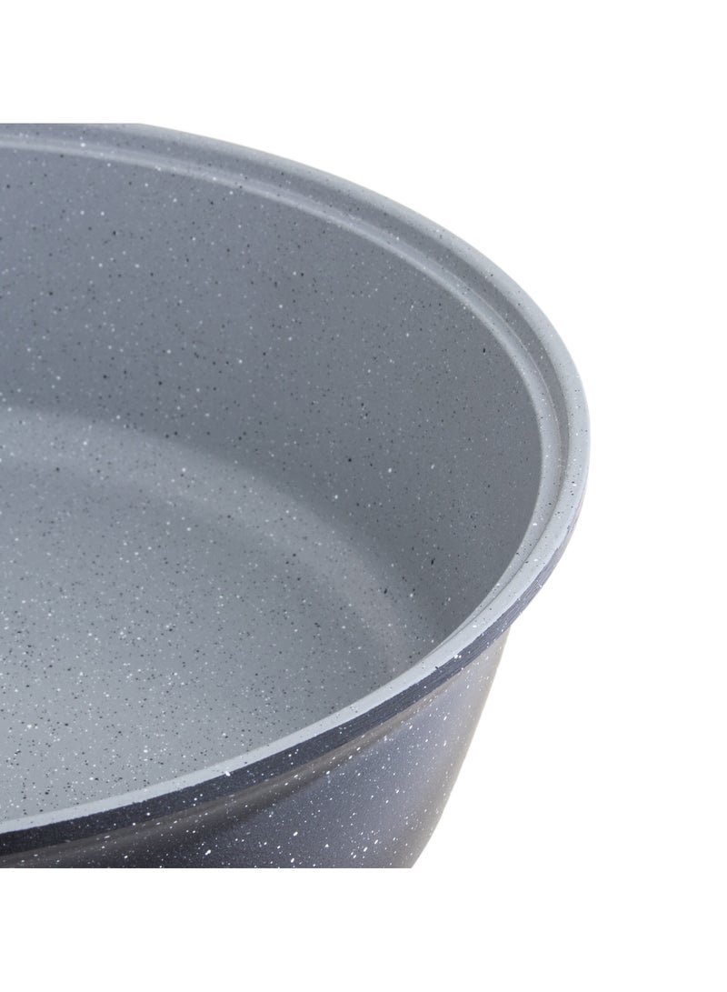 Lahoya Round Granite Oven Tray 28 cm Gray With Black Color - Image 2