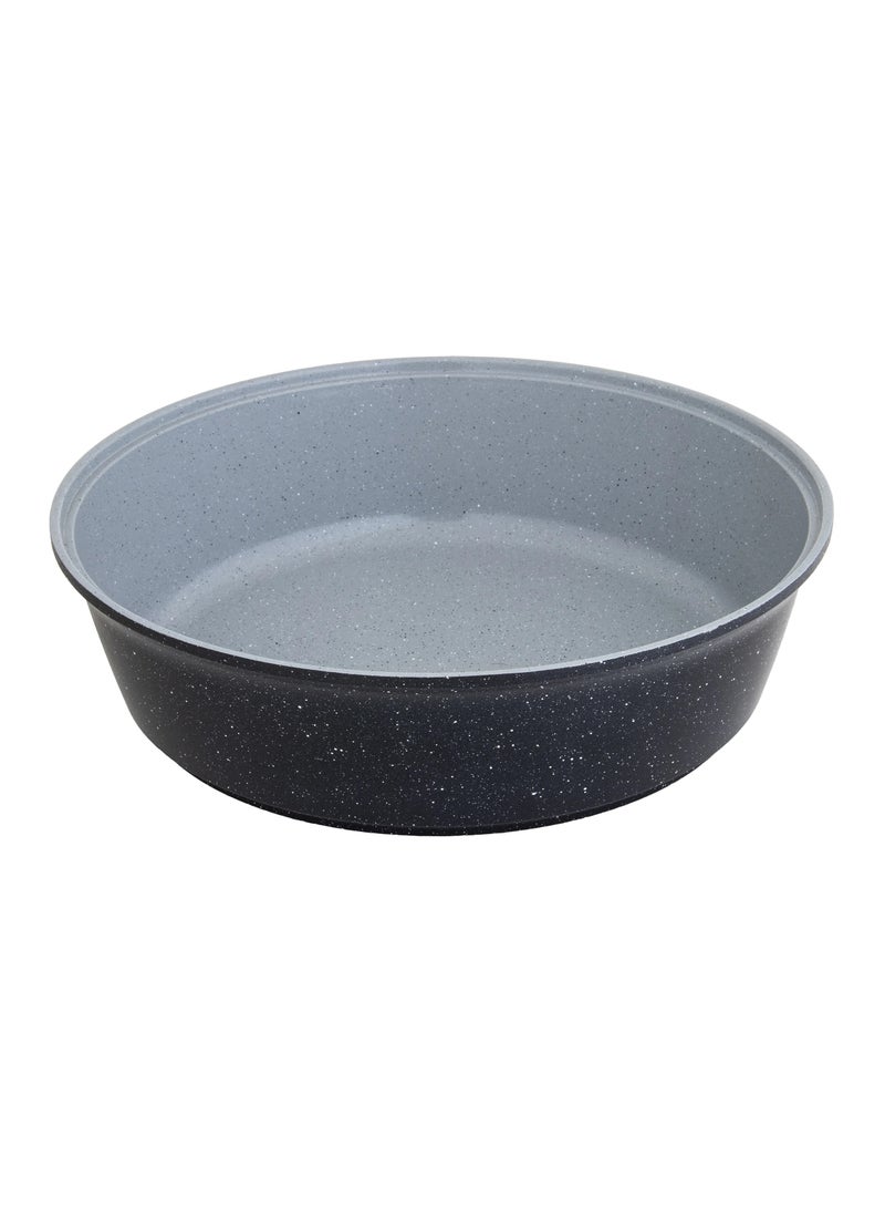 Lahoya Round Granite Oven Tray 28 cm Gray With Black Color - Image 1
