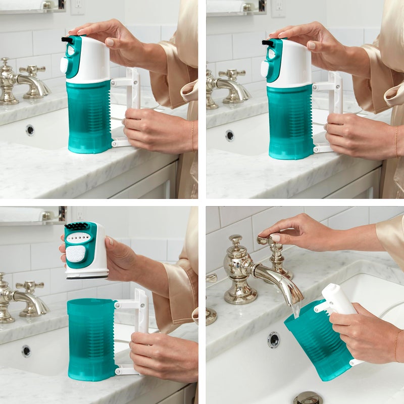 Conair Travel Steamer for Clothes - Mini Garment Steamer, Fabric Steamer in Green by Travel Smart - Packable in Carry On Luggage - Dual Voltage - Image 4