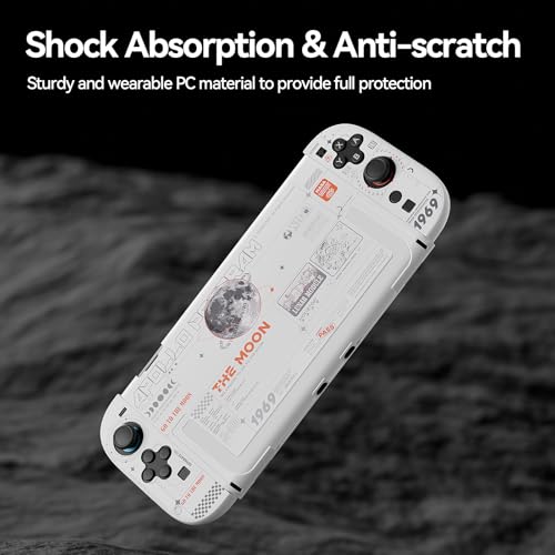 GEEKSHARE غطاء صلب GeekShare متوافق مع نينتندو سويتش 2 (2025)، غطاء واقي مضاد للخدوش قابل للتوصيل مع سويتش 2 مع جوي كون قابل للفصل، القمر (أبيض ضوء القمر) - Image 3