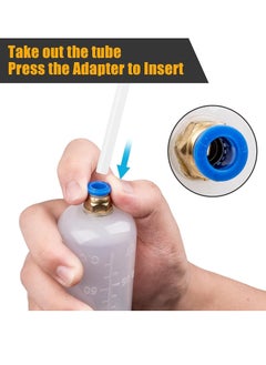 Bukela Fluid Extractor Fluid Syringe Pump 200ml Automotive Oil Extractor Pump Oil Transfer Syringe with Hose Manual Fuel Suction and Filler Fluid Oil Change Evacuator for Car Motorcycle Motor Vehicles  - Image 3