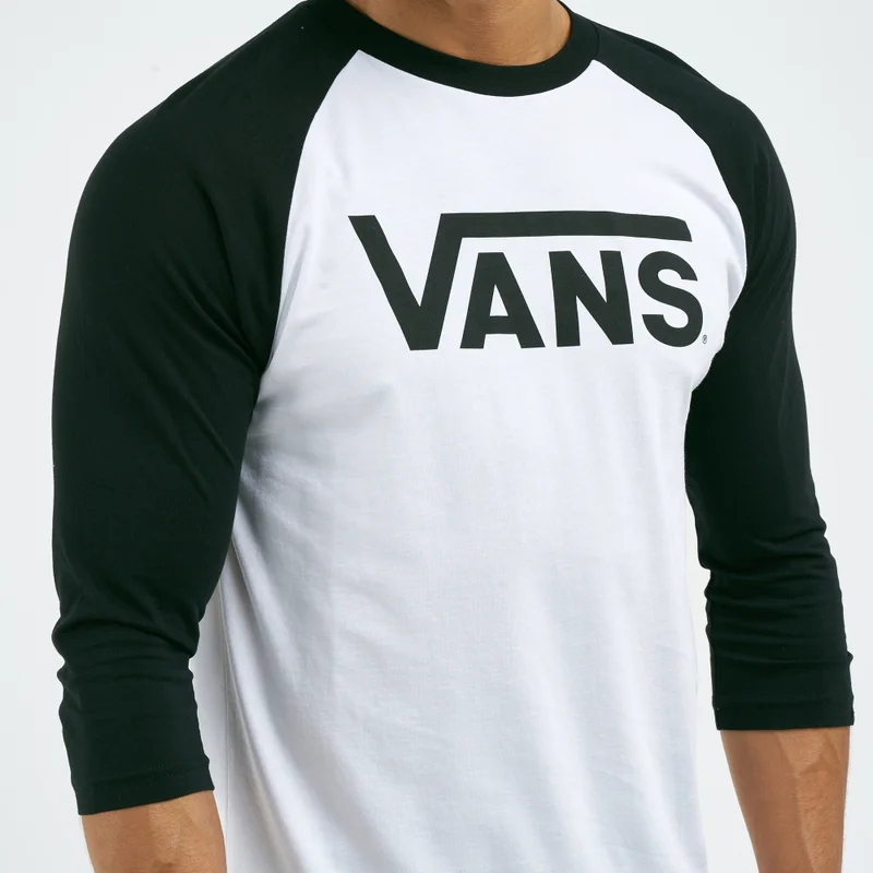 VANS White Men's Classic Raglan T-Shirt for Men | Best Price UAE