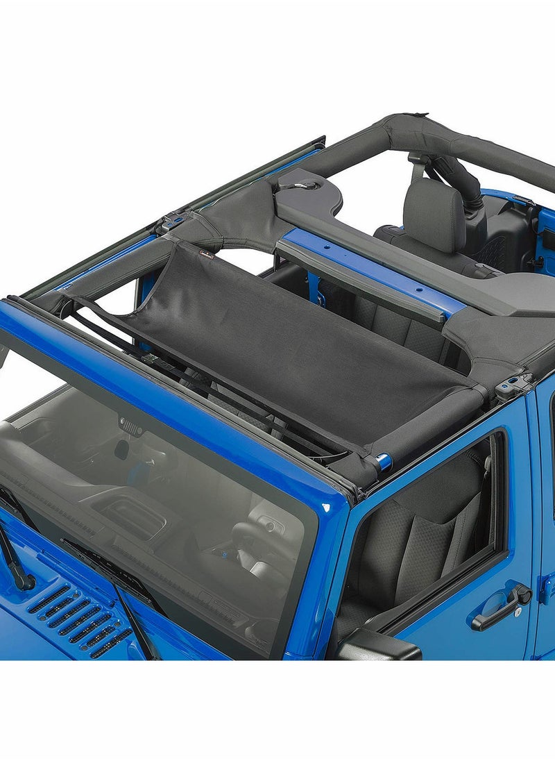 SYOSI Car Roof Hammock, Compatible with Jeep Gladiator JT & Jeep Wrangler YJ, TJ, JK, JKU, JL, JLU 1987-2020 4-Door and 2-Door  - Image 2
