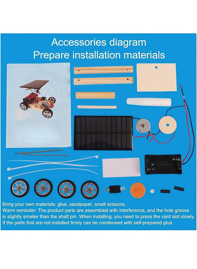 Solar Car Model Kits to Build Science Experiment Kit for Applicable to Youth Age Robotic Stem Project Build Educational DIY STEM Set - Image 3