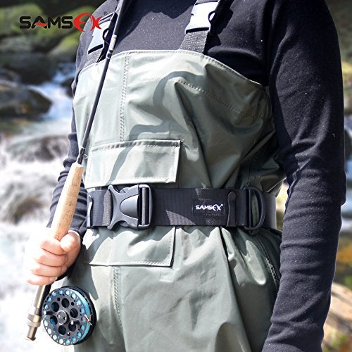 SAMSFX 2" Adjustable Fishing Wader Belt Duty Wading Belts Fits to 55" Waist Straps (2" Wader Belt) - Image 5
