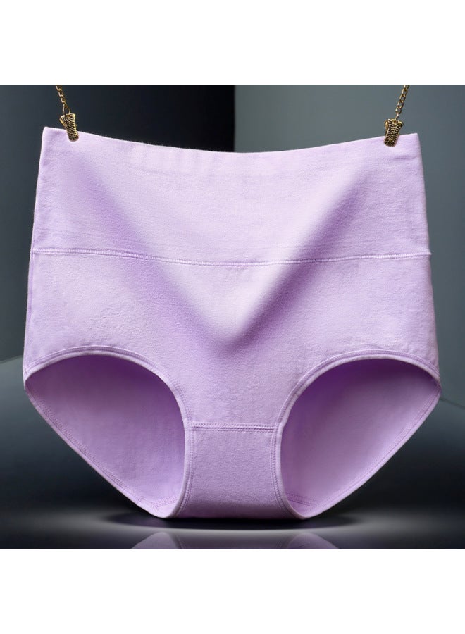 Plus Large Size Cotton Ladies Underwear Belly Hip High Waist Underwear Cotton High Waist Underwear - Image 1