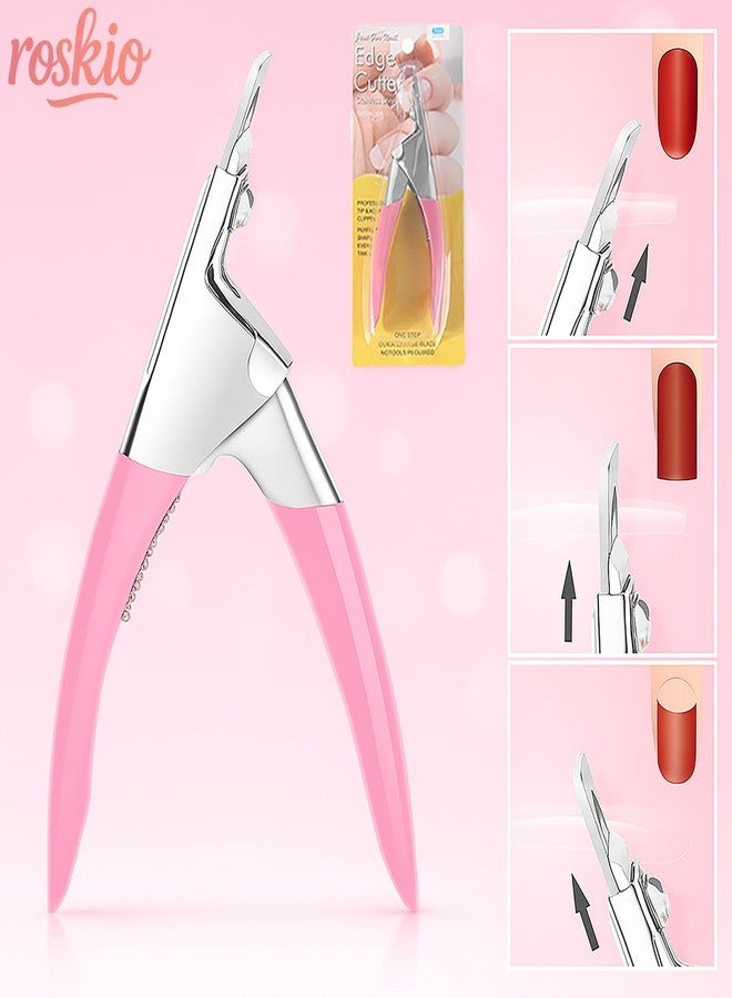 Roskio Nail Clippers Acrylic Nail Cutter Acrylic UV Gel False Nail Tips Edge U Clipper Cutter Manicure Tools Trimmers Nail Art Tools Acrylic Nail Clippers - Image 5