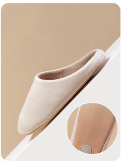 Jorunb Mens Women Cozy House Slippers with Anti-Slip Sole for Indoor and Outdoor Wear  Slip-on House Shoes White  - Image 4