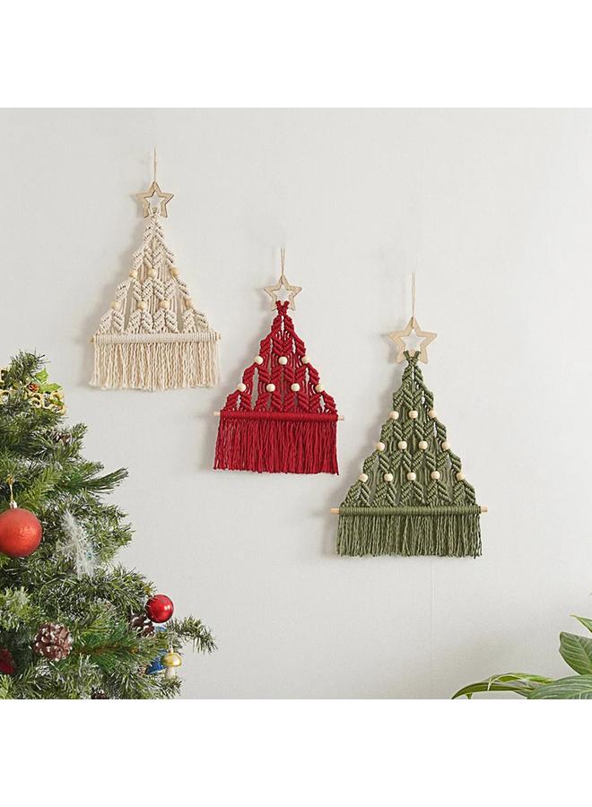 Bluejw New Christmas Decoration Hand-woven Tapestry Christmas Tree Pendant Cotton Rope Material Bag Foreign Trade New Supply  - Image 2