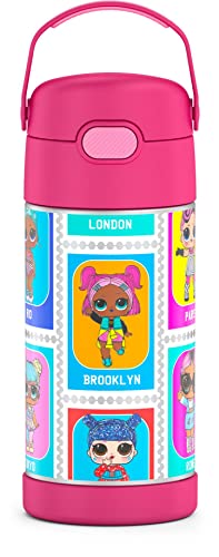 THERMOS FUNTAINER Water Bottle with Straw - 12 Ounce - Kids Stainless Steel Vacuum Insulated Water Bottle with Lid, L.O.L Surprise - Image 1