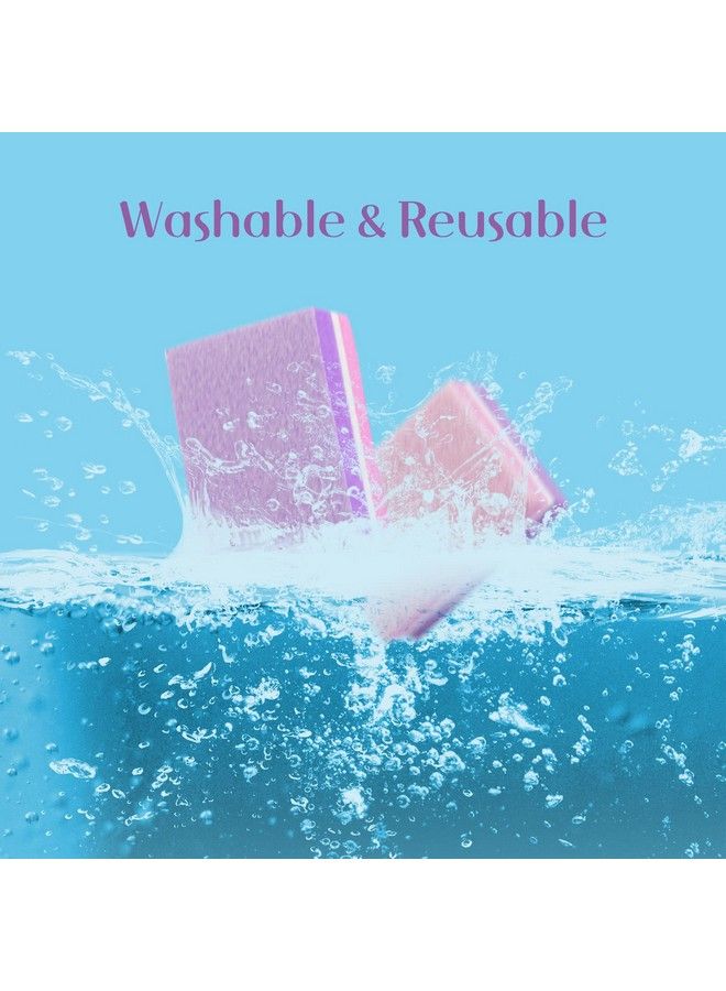 CGBE Mini Nail Buffer Block 180100 Grit Sponge Nail Polish Sanding Buffer Strips Nail File Blocks Manicure Tools 50Pcs (Pinkpurple) - Image 4