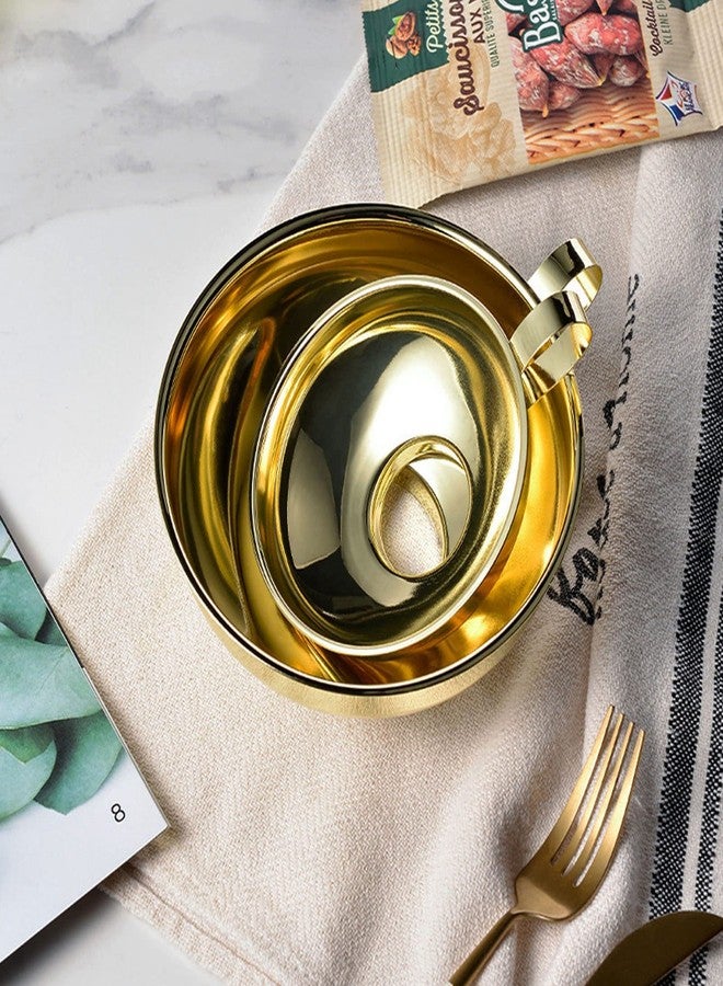 زيروديس طقم قمع Zerodis Gold المصنوع من الفولاذ المقاوم للصدأ مع قضيب صمام ضيق ومقبض جانبي للزجاجات والحاويات الصغيرة - Image 3