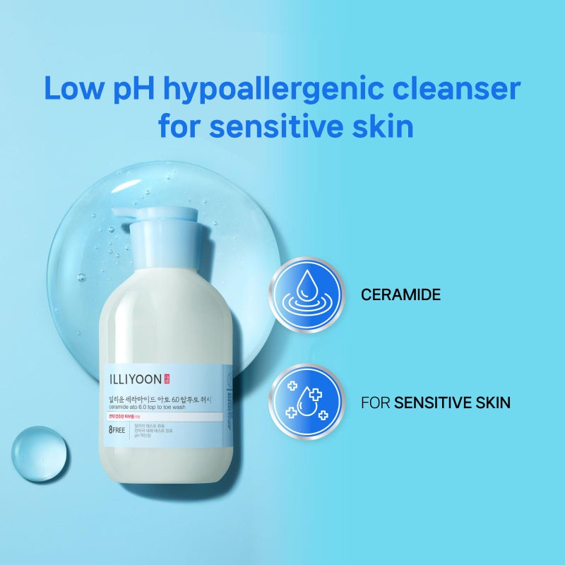 Illiyoon Ceramide Ato 6.0 Top to Toe Wash - Mild Cleanser for Baby body, 16.9 Fl Oz (500ml) - Image 3