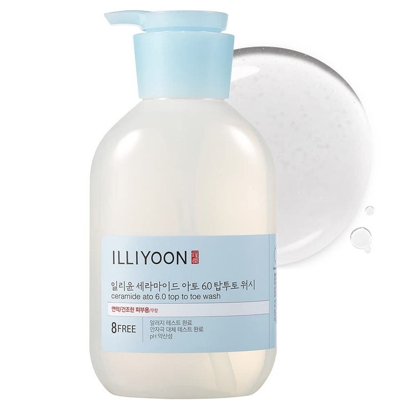Illiyoon Ceramide Ato 6.0 Top to Toe Wash - Mild Cleanser for Baby body, 16.9 Fl Oz (500ml) - Image 1