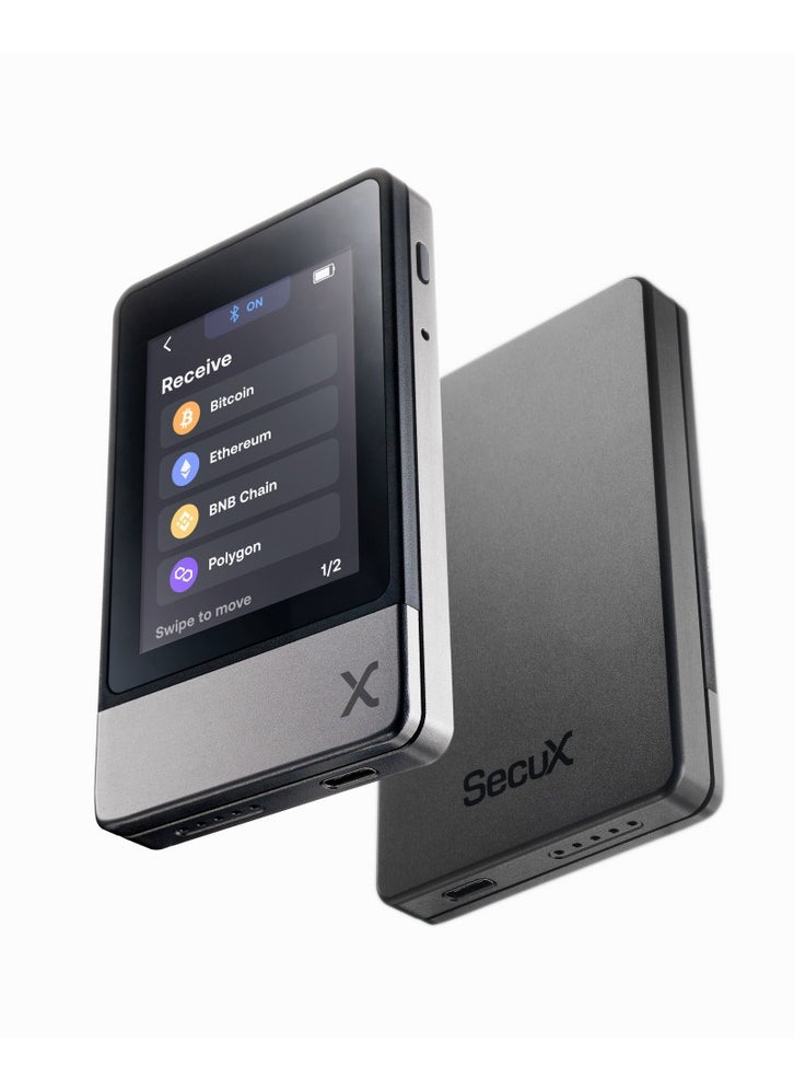 SecuX SecuX Neo X - Crypto Wallet w/Intuitive Touchscreen, Bluetooth & USB-C, Manage Bitcoin, Ethereum, NFTs, Tokens, & Cryptocurrency with Zero-Trust Security and User-Friendly Interface  - Image 1