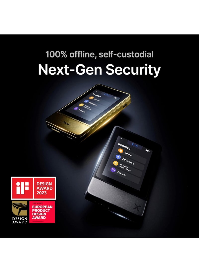 SecuX SecuX Neo X - Crypto Wallet w/Intuitive Touchscreen, Bluetooth & USB-C, Manage Bitcoin, Ethereum, NFTs, Tokens, & Cryptocurrency with Zero-Trust Security and User-Friendly Interface  - Image 5